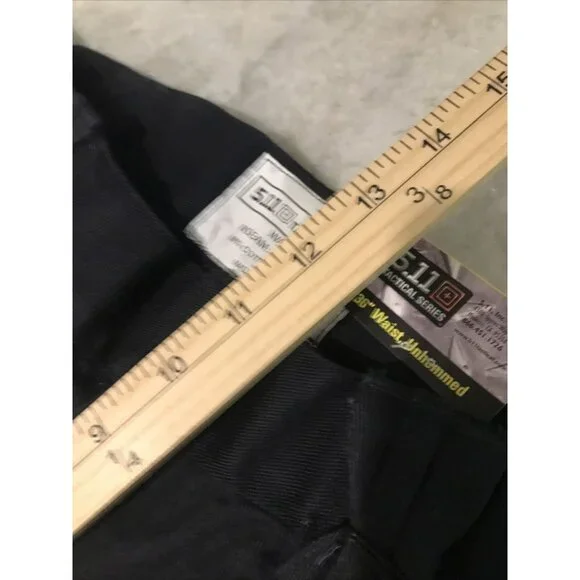 5.11 Tactical Pant Mens 36 Black Station Fire Resistant Gorpcore Hiking Unhemmed - Picture 9 of 11